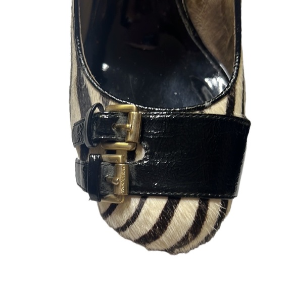 Michael Kors Calf Hair Buckle Heels - Picture 3 of 7